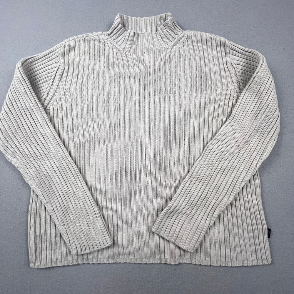 Lauren Ralph Lauren Petite Sweater Womens PM‎ Ribbed Mock Neck Cotton Classic